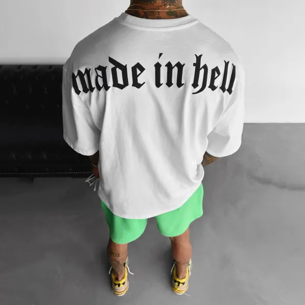 OVERSIZE MADE IN HELL TEE - Chrisitina.com 