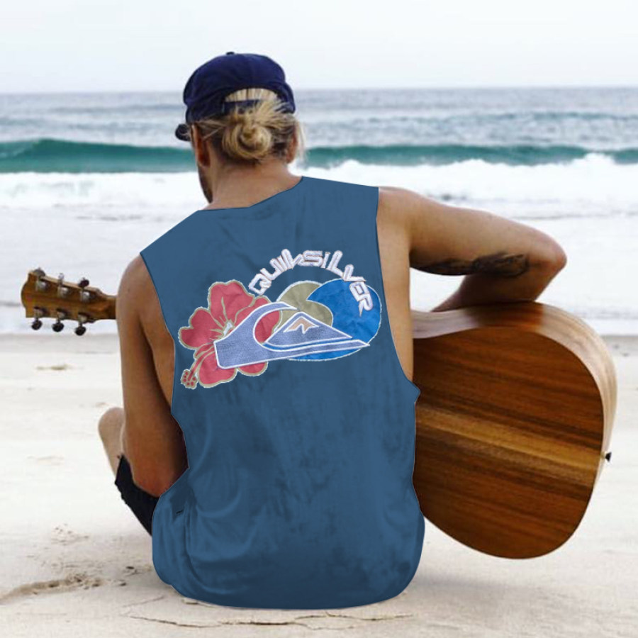 

Men's Hawaiian Casual Printed Vest