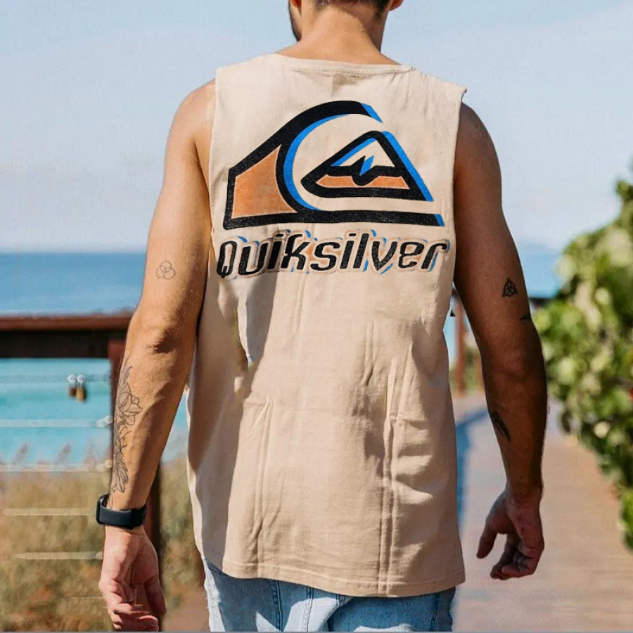 

Men's Casual Retro Printed Vest