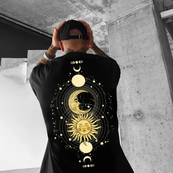 Let The Sun Warm Your Soul Let The Moon Ease Your Mind Oversize Tee - Faciway.com 