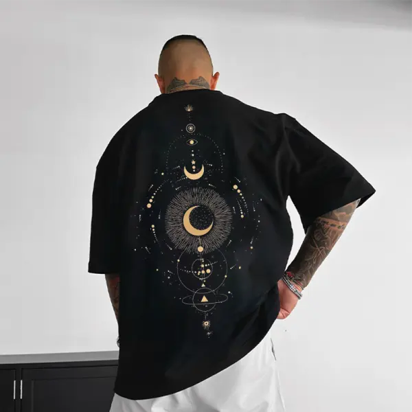 Oversized 'star Spine' Casual Tee - Faciway.com 