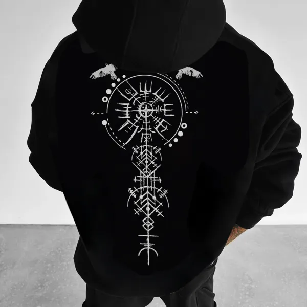 Valkyrie Vintage Spell Raven Totem Sudaderas Con Capucha - Faciway.com 