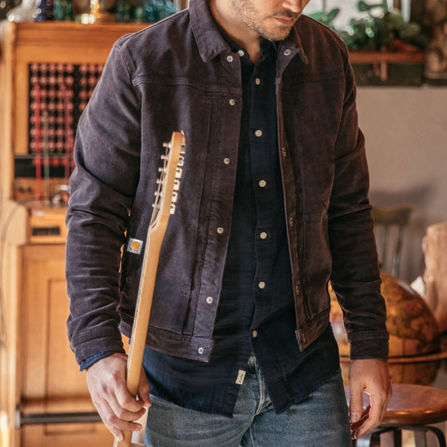 

Chaqueta Retro Informal Holgada Para Hombre