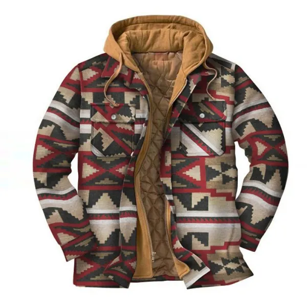 Mens Winter Plaid Thick Casual Jacket - Faciway.com 