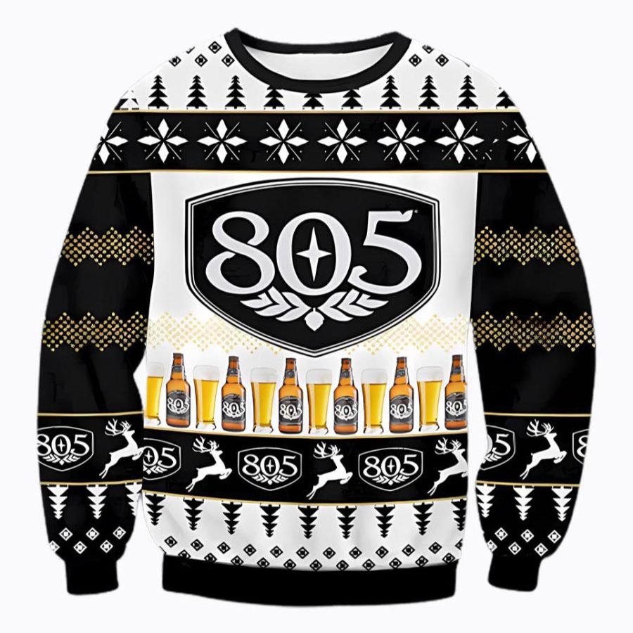 

Sudadera Navideña Fea Con Estampado 3D De Cerveza 805 Para Hombre