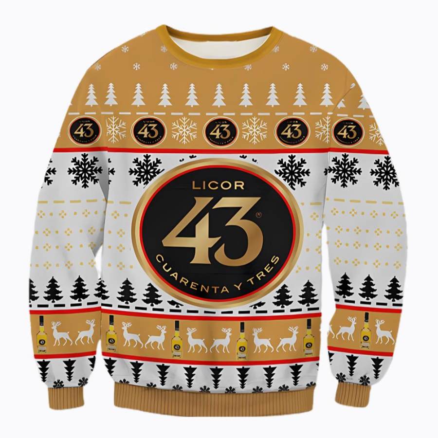 

Sudadera Navideña Fea Con Estampado 3D De 43 Mini Beer Para Hombre