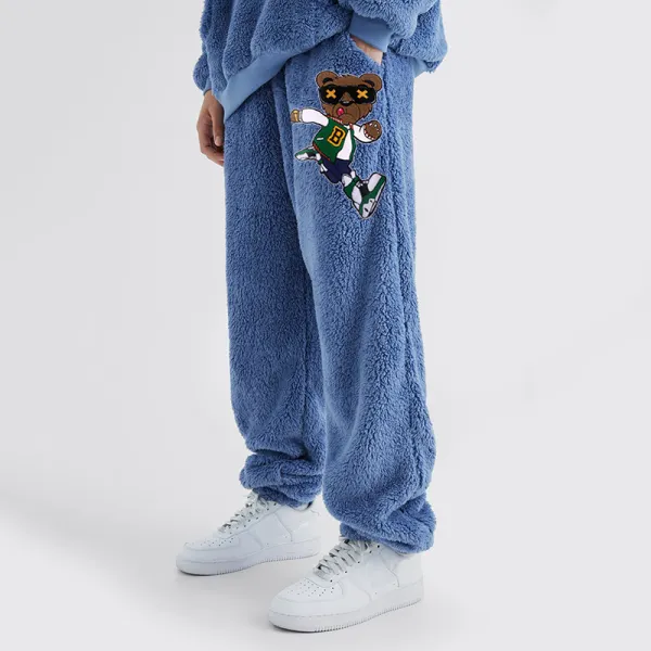 Trendy Crown Bear Casual Pants - Faciway.com 
