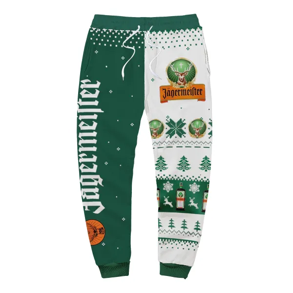 Unisex Jagermeister Ugly Christmas Sweatpant - Cotosen.com