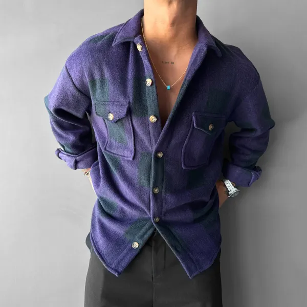 Unisex Regular Fit Pocket Fleece Shirt/ Coat - Faciway.com 