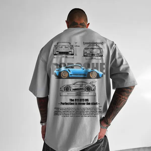 Oversized Racing Streetwea T-Shirt - Blaroken.com 