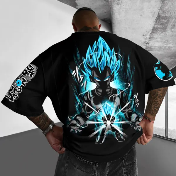Unisex Oversized DBZ Anime Printed T-shirt - Cotosen.com