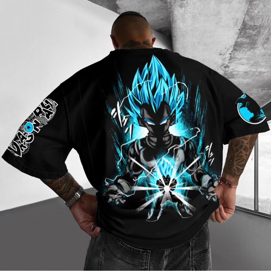 

T-shirt Unisexe Surdimensionné Imprimé DBZ Anime