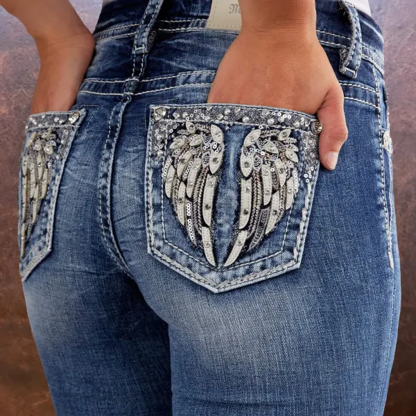 Curvy Ankle Skinny Stretch Cuffed Jean - Mosaicnew.com 
