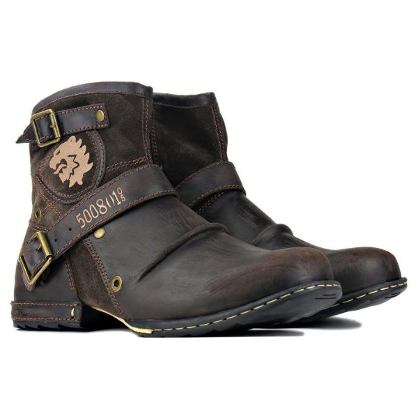 low heel martin boots