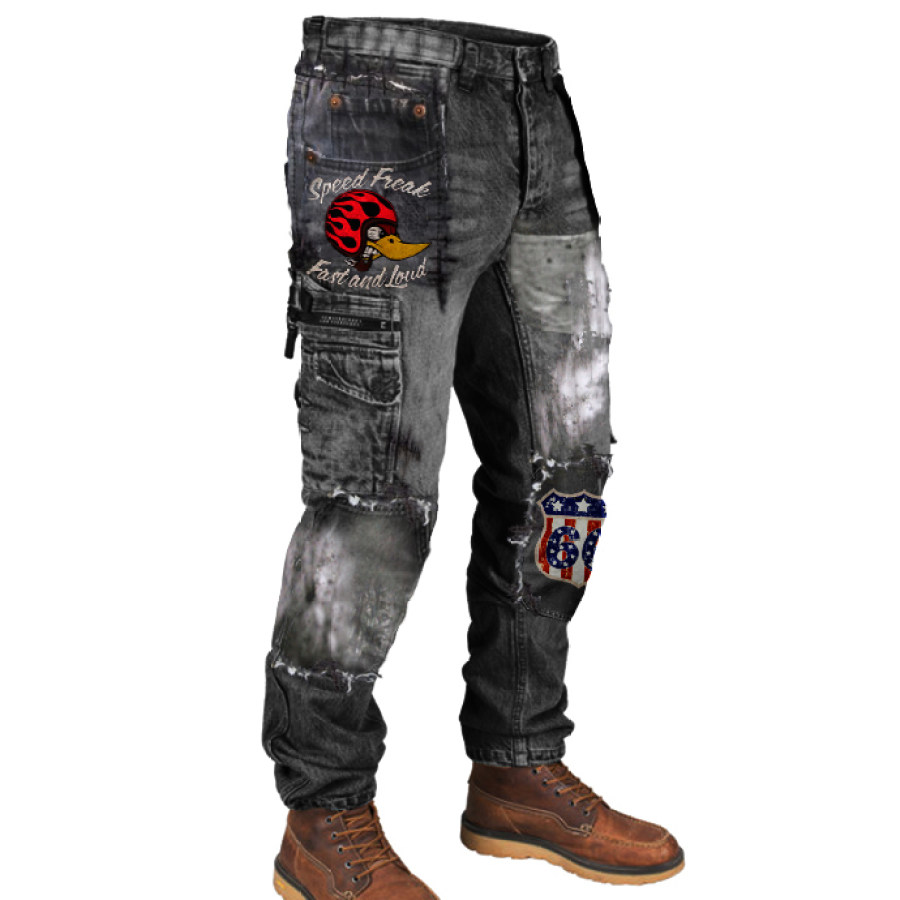 

Mens Mr Horsepower Printed Outdoor Combat Casual Pants