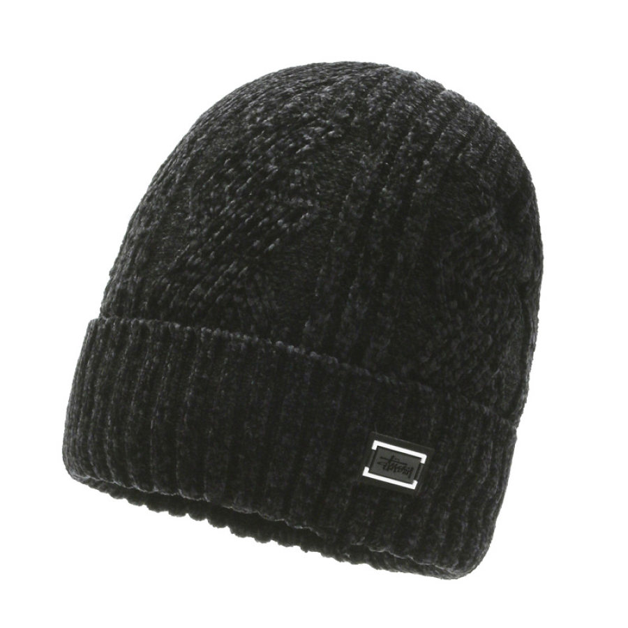 

Men's Outdoor Cold-proof Thickened Plus Wool Knitted Hat