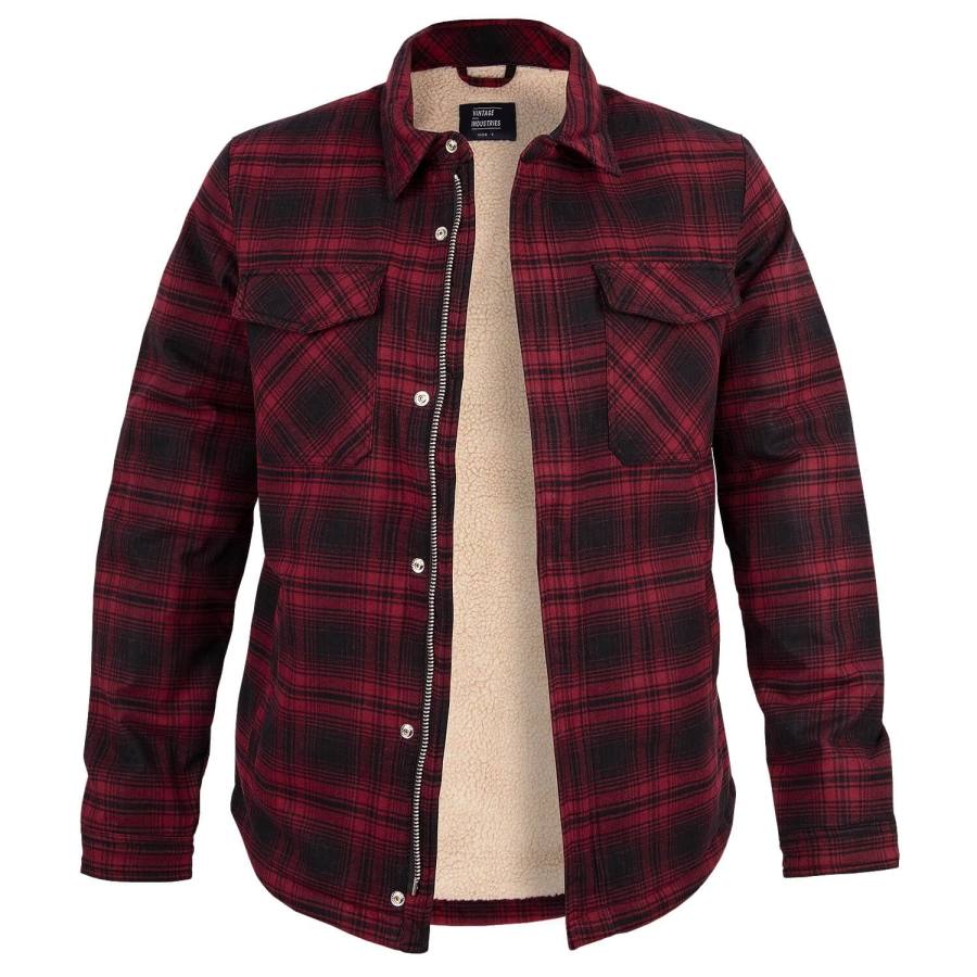 

Men's Lumberjack Style Sherpa Shirt Jacket