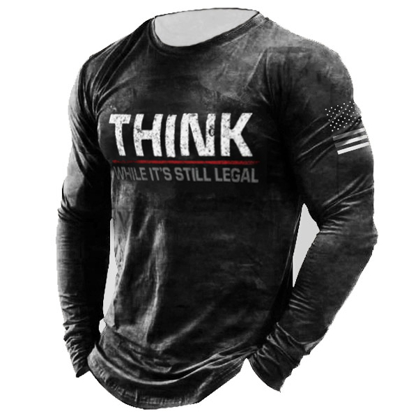 Think White It's Still Chic Legal Vintage Long Sleeve T-shirt