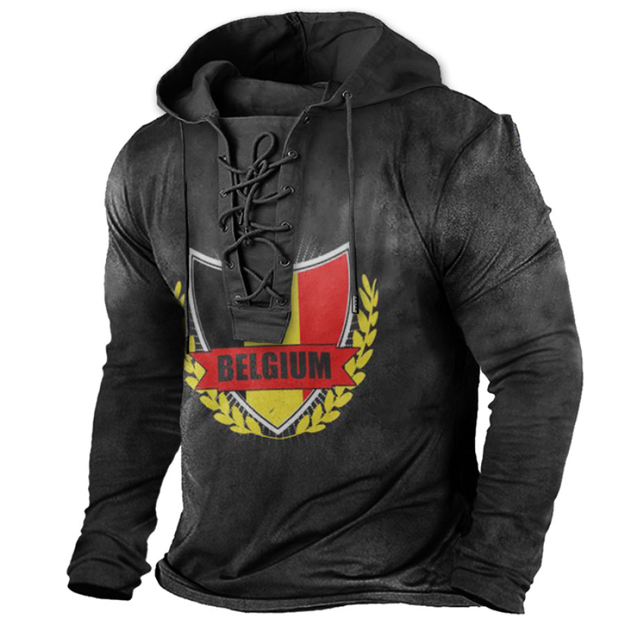 

Men's Vintage World Cup Print Long Sleeve Sweatshirt