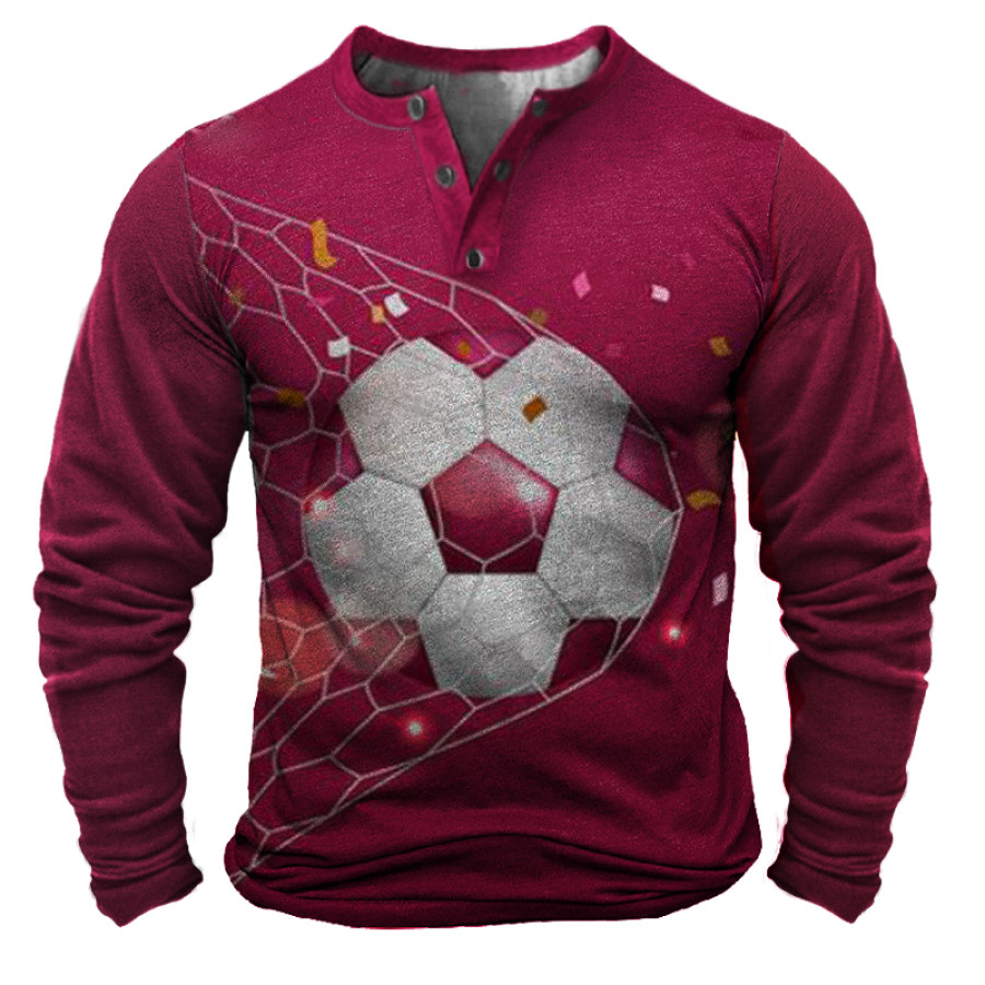 

Men's Vintage World Cup Print Long Sleeve Sweatshirt