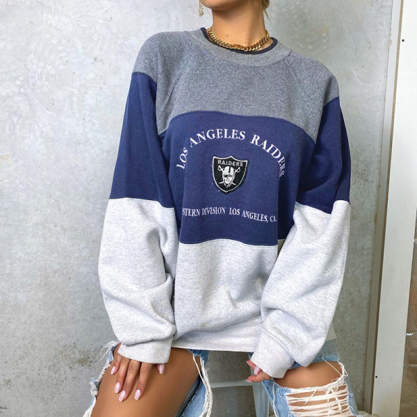 Modern Casual Printed Color Long Sleeve Sweatshirt