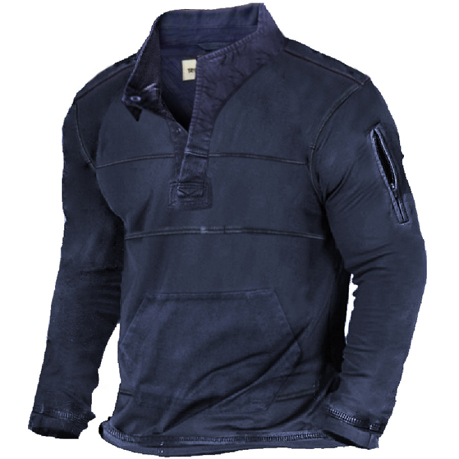 

Men's Outdoor Casual Tactical Long Sleeve Sweater