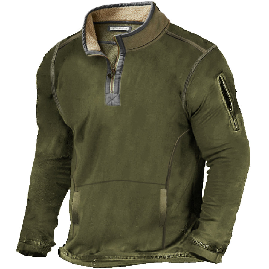 

Men's Outdoor Casual Tactical Long Sleeve Sweater