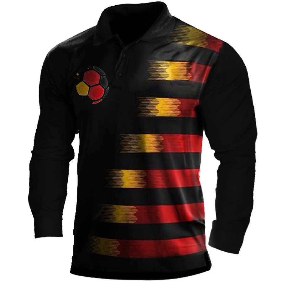 

Men's German Flag Football Polo Shirt