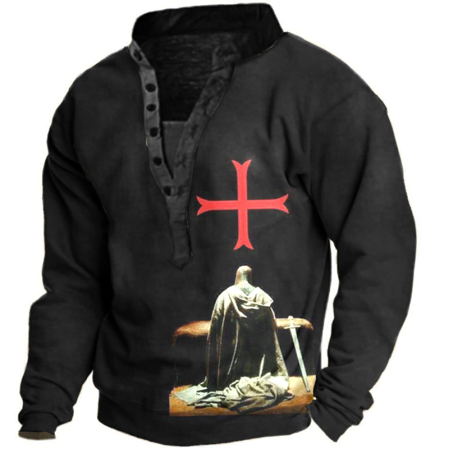 

Men's Paladin Cross Henley Sweatshirt