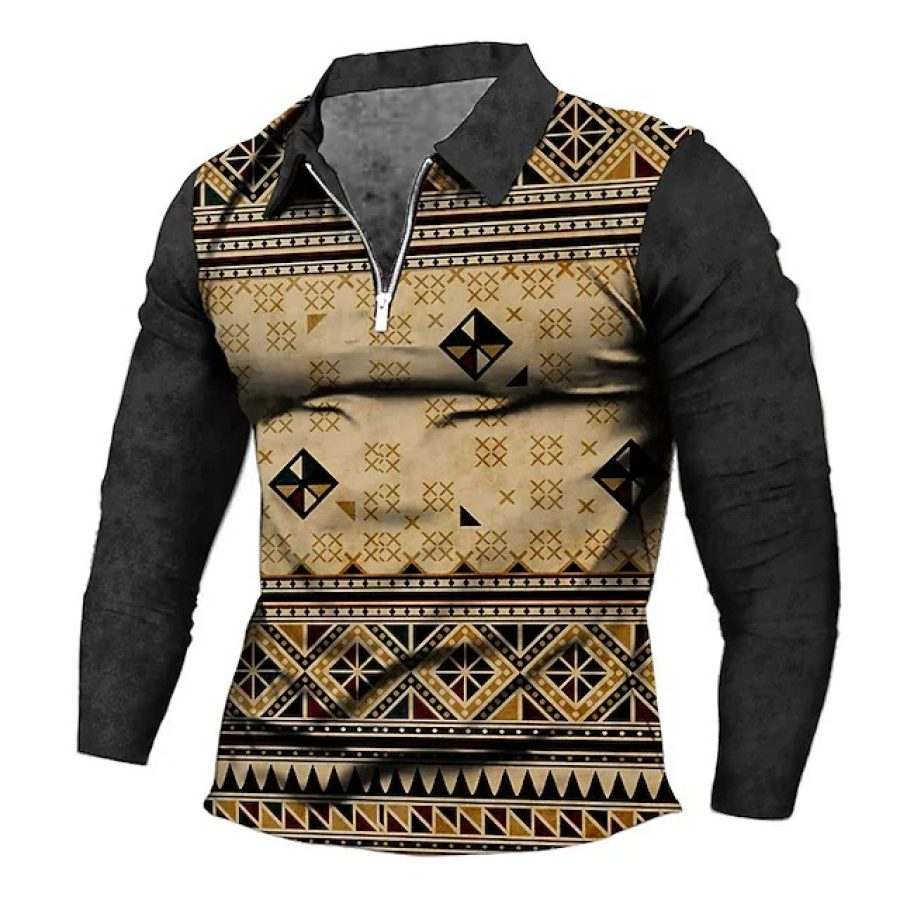 

Men's Aztec Polo Shirt