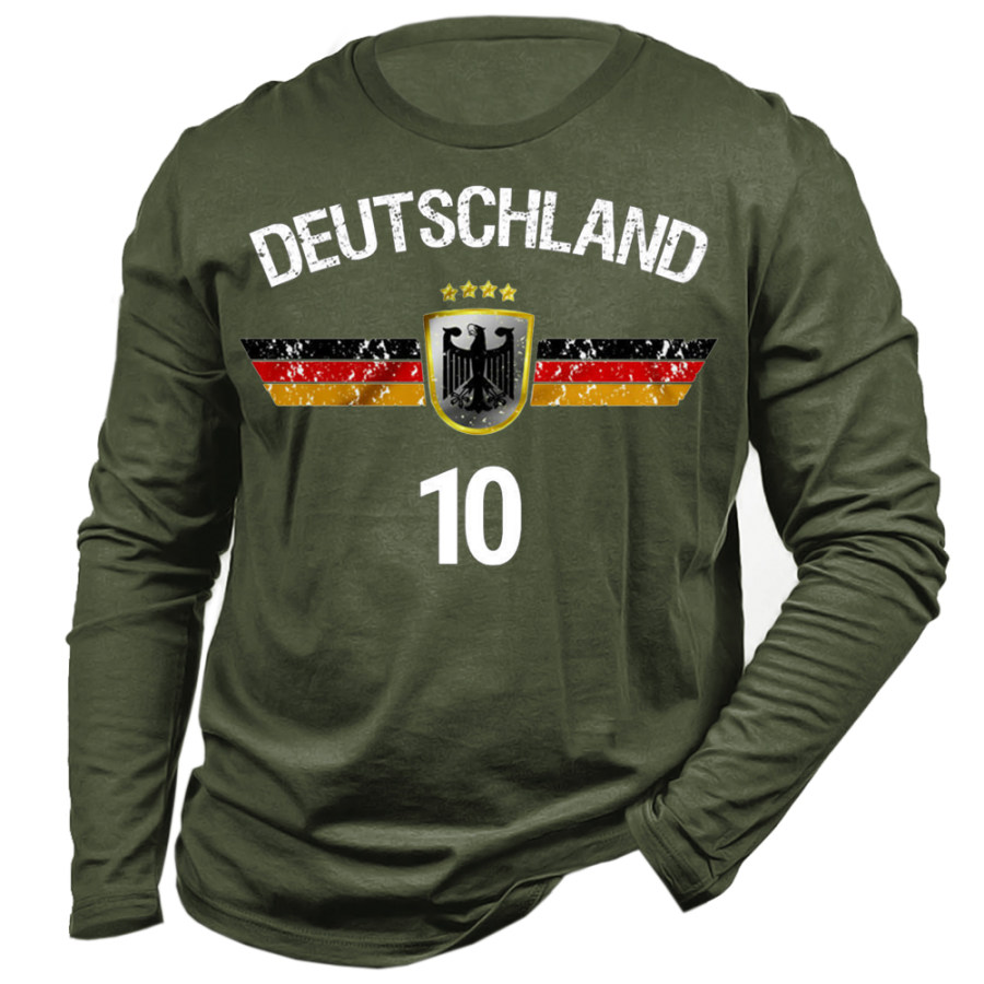 

Men's 2022 World Cup Germany Flag Football Uniform T-Shirt