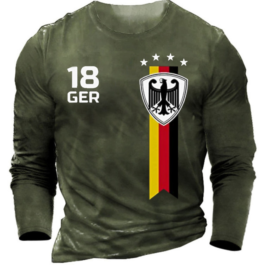 

Camiseta De Uniforme De Fútbol Con La Bandera De Alemania De La Copa Del Mundo De 2022 Para Hombre