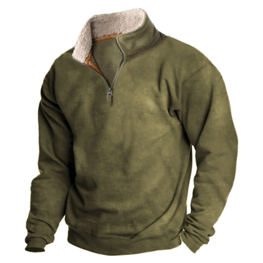 

Men's Outdoor Casual Tactical Long Sleeve Sweater