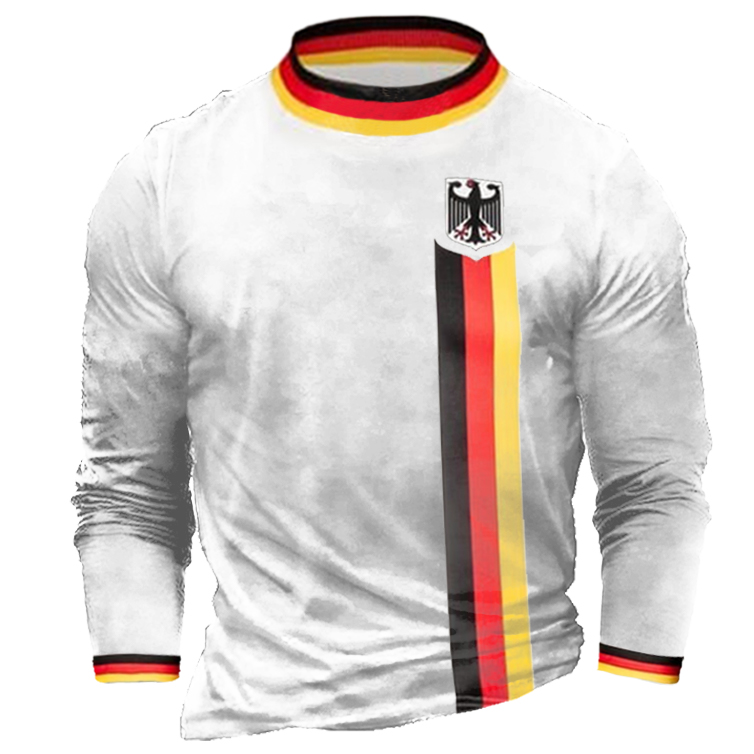 German Jersey Soccer Men's Autumn T-Shirt