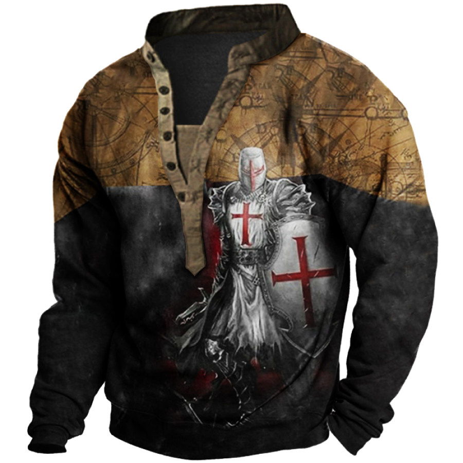 

Men's Paladin Cross Henley Sweatshirt