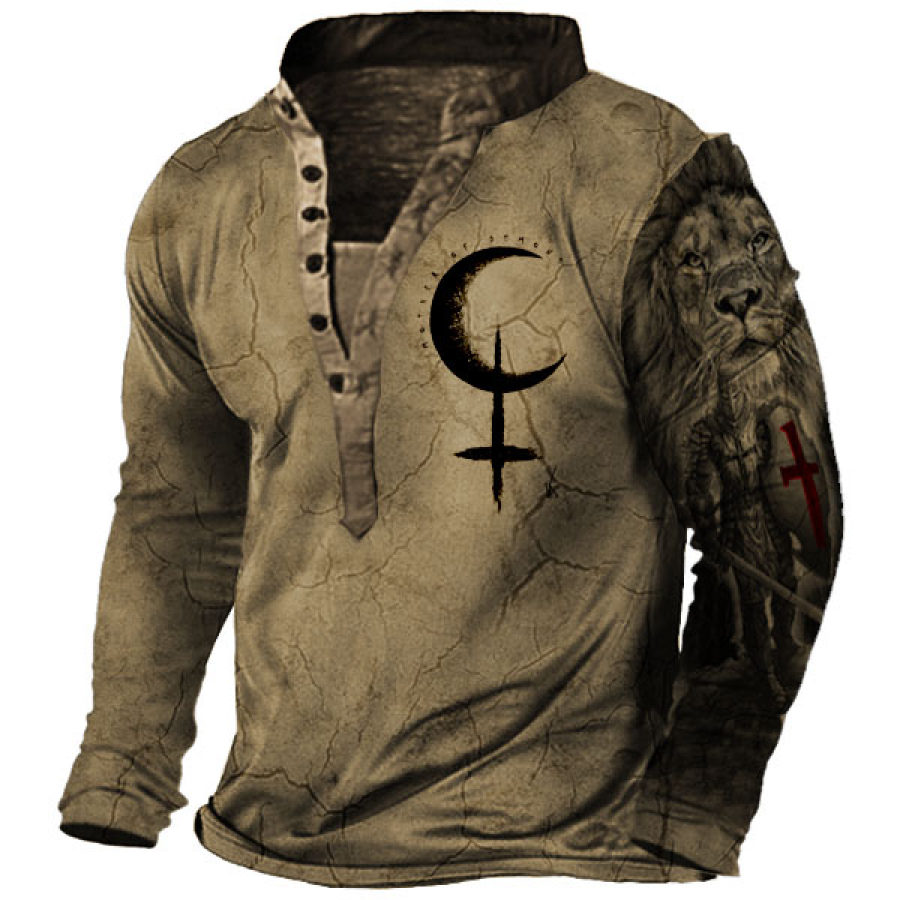 

Paladin Cross Men's Henley Shirt