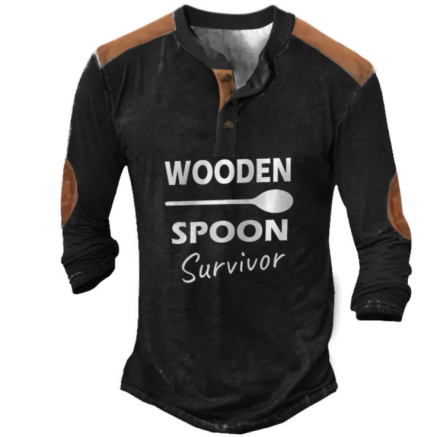 

Wooden Spoon Survivo Henley Men's Shirt