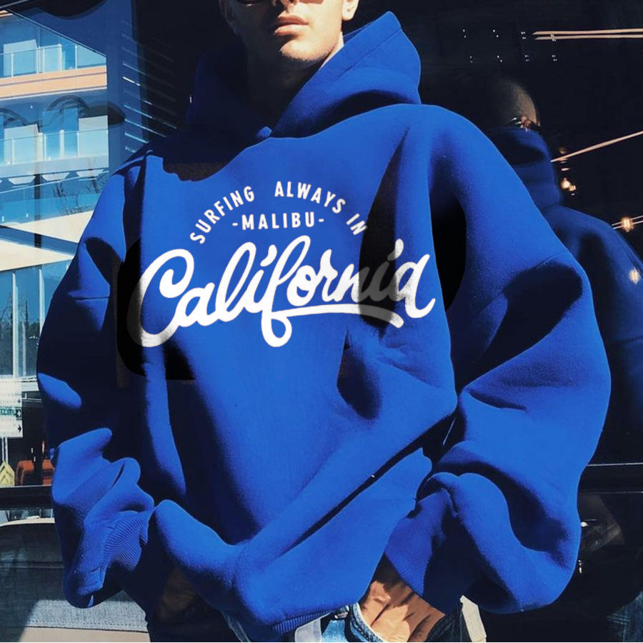 

Men's Oversized Casual Printed Hoodie