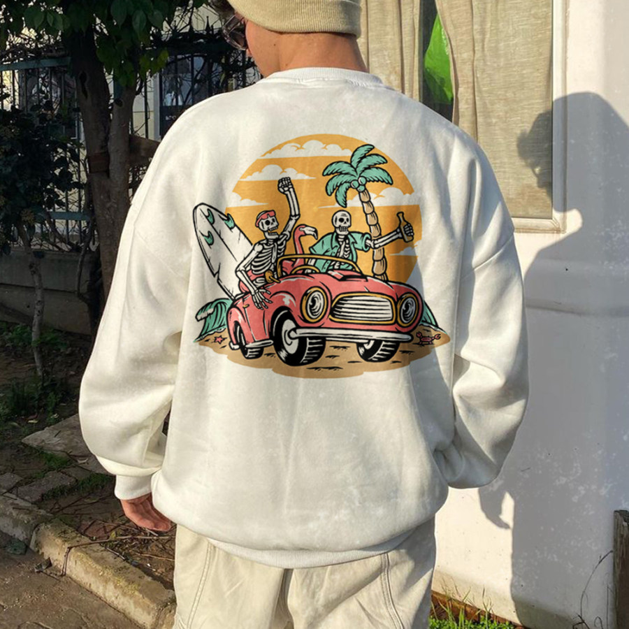 

Men's Vintage Print Sweatshirt