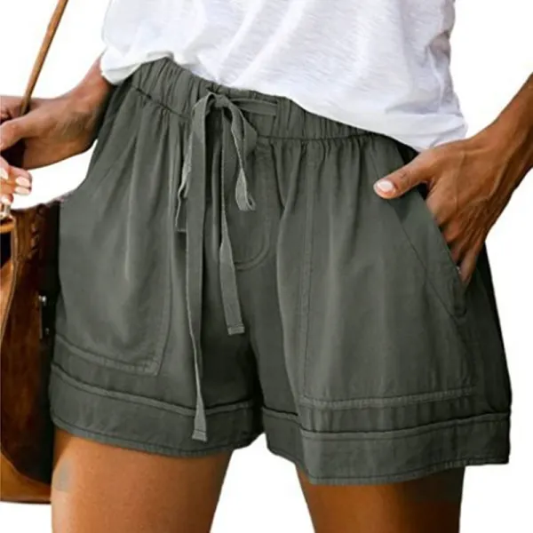 Elegant Casual Beach Straight Shorts - Veveeye.com 