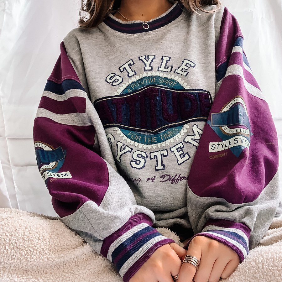 Vintage Loose Long Sleeve Sweatshirt