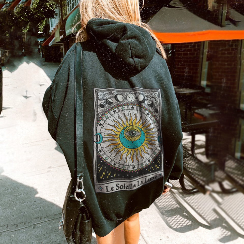 Eye Of Life Tarot Print Hoodie