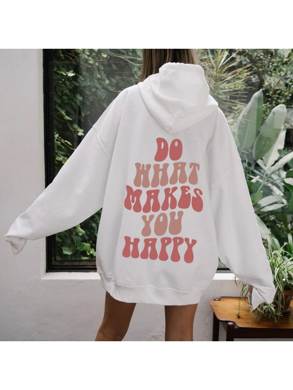 DO WHAT MAKE YOU HAPPY Oversized Hoodie