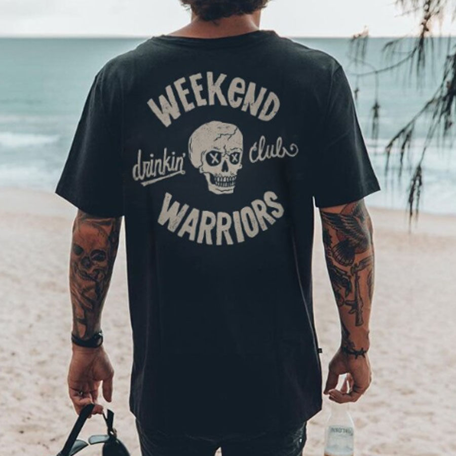 Casual Skull Print T Shirt