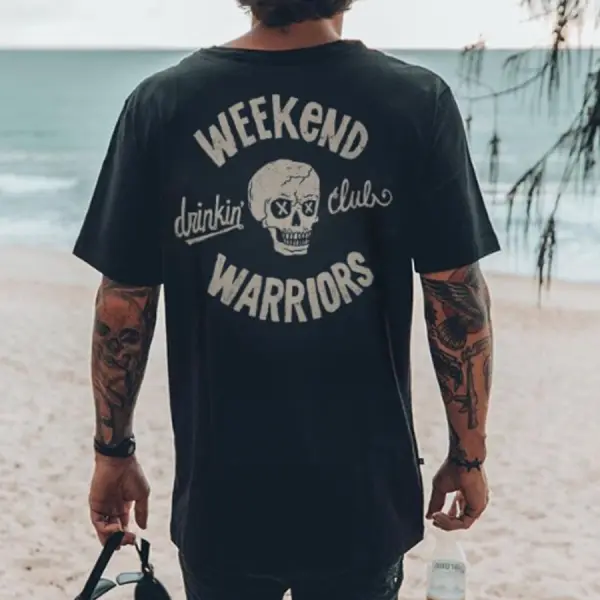 Casual Skull Print T-Shirt - Faciway.com 