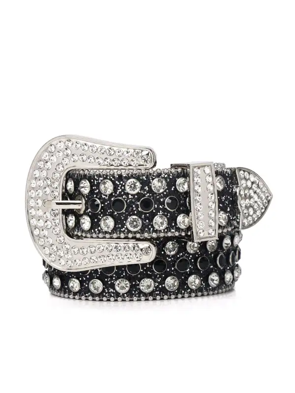 The Supermade Studded Rhinestone Hip Hop Belt - Gethefashion.chimpone.com 
