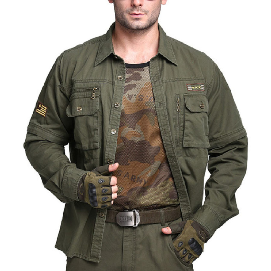

Mens windproof outdoor tactical jacket