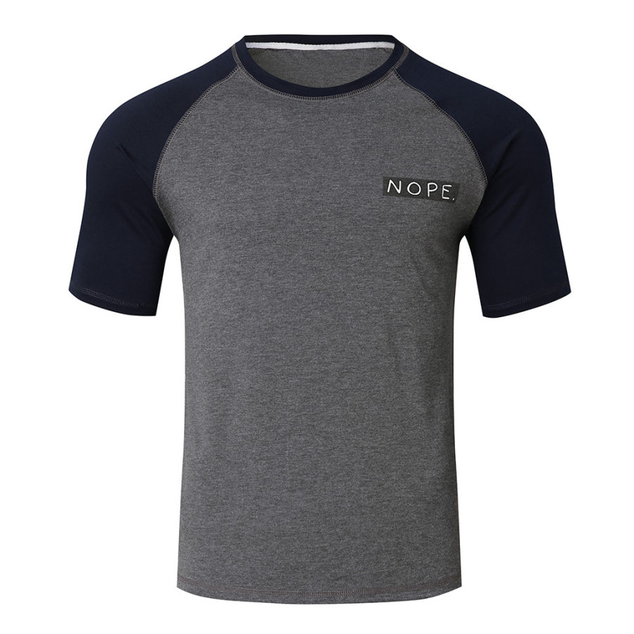 

Men's outdoor stitching short sleeve T-shirt