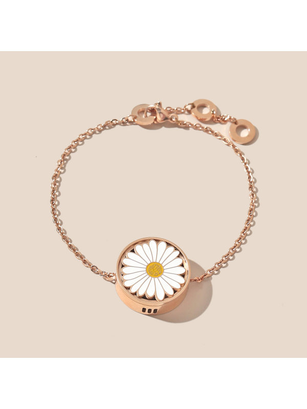 

Retro flower style bracelet simple chrysanthemum all-match