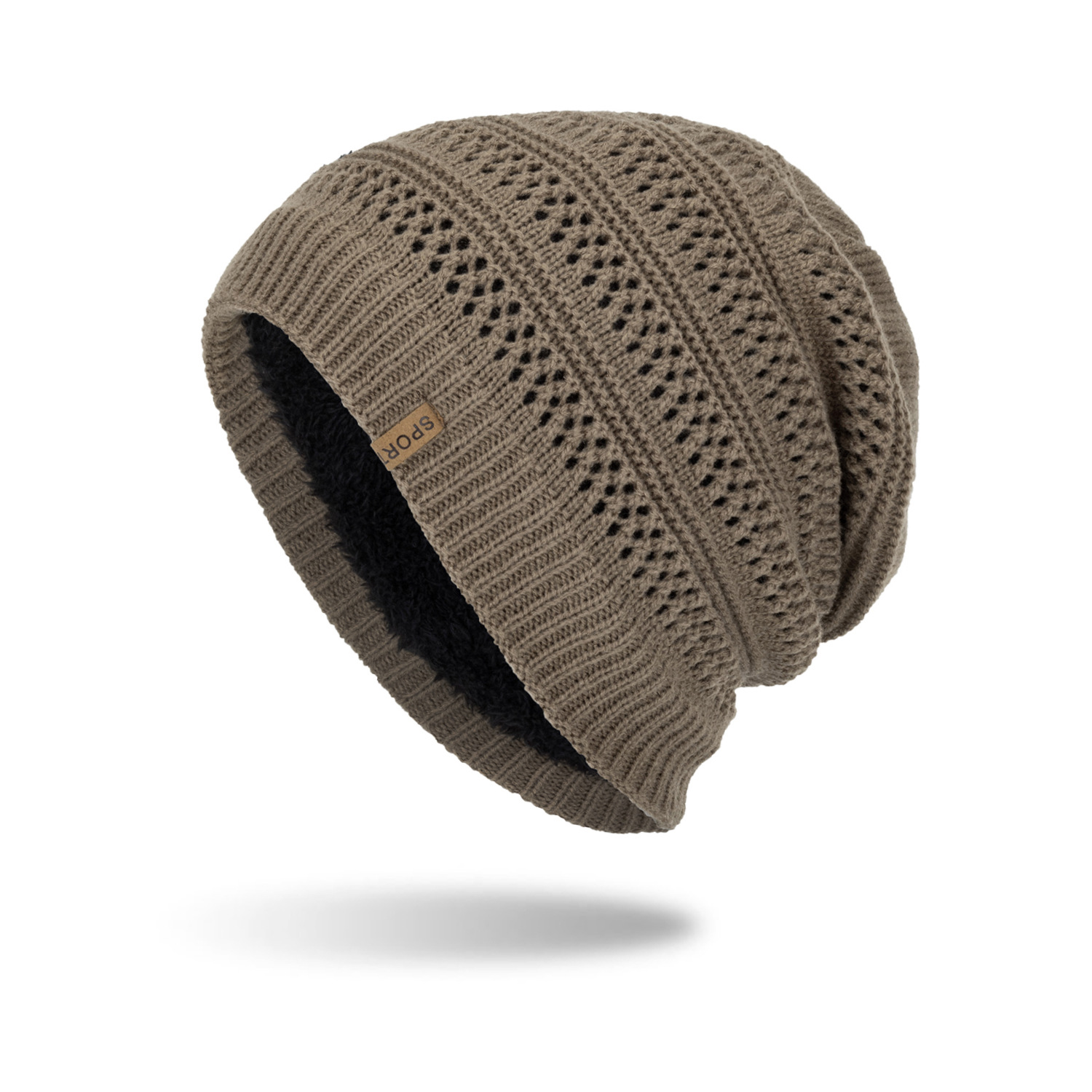 Men's Women's Autumn Winter Hedging Warm Pile Knitted Hat